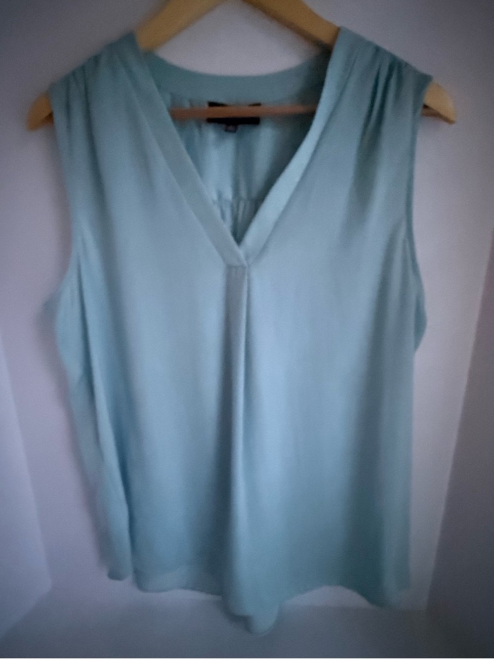Premise Sleeveless V-Neck Camisole in Light Aqua